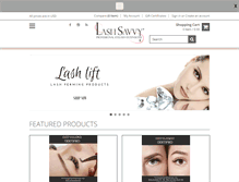 Tablet Screenshot of lashsavvy.com